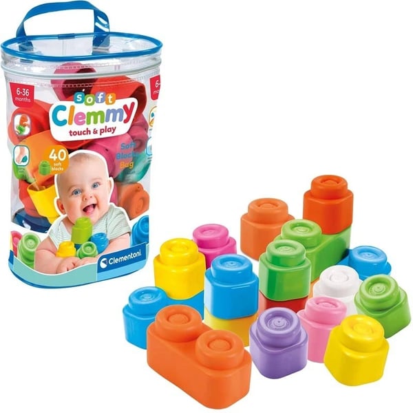 17878MB-Clementoni 17878 Blocos Soft Clemmy 40 Peças.webp
